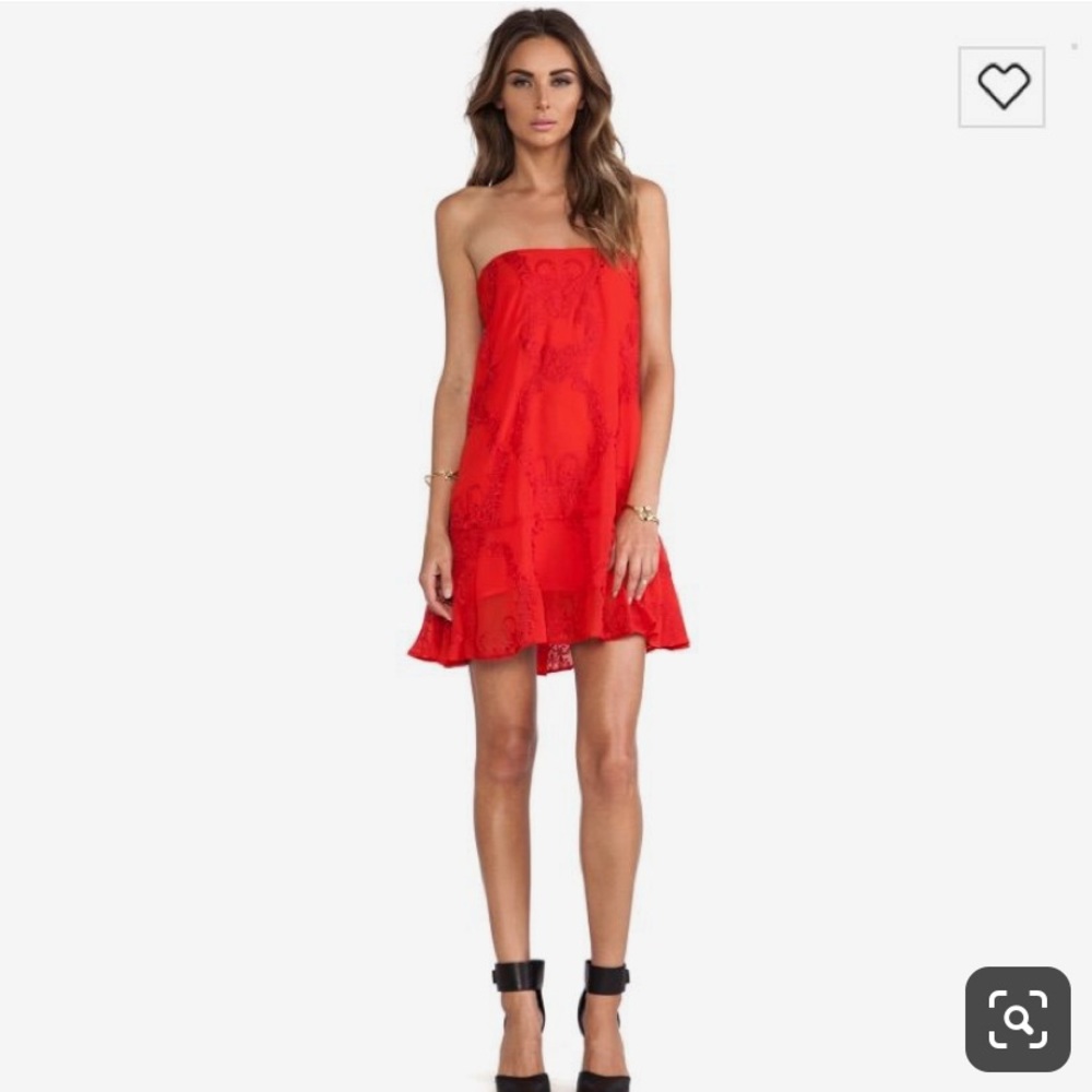 For Love & Lemons Red Margarita Dress